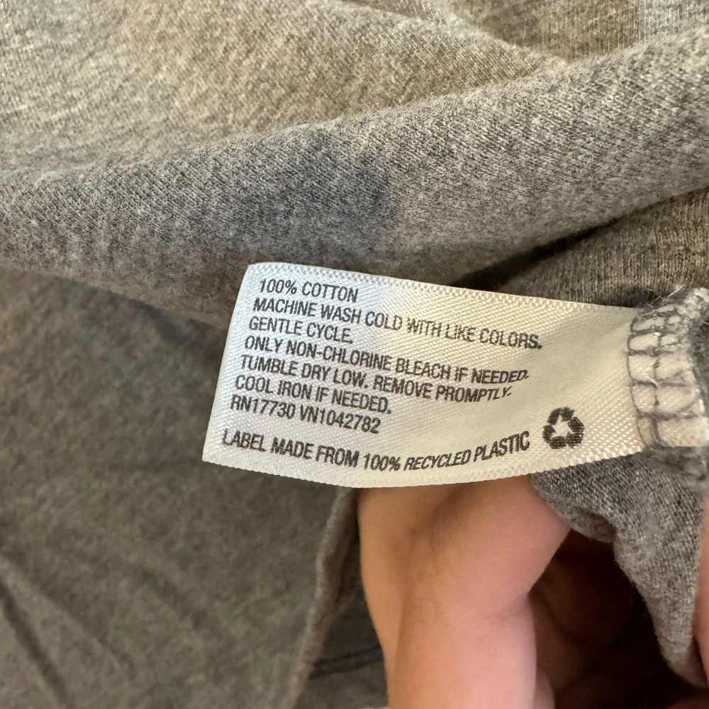 Wild Fable Heather Gray Long Sleeve T-Shirt - Picture 3 of 3